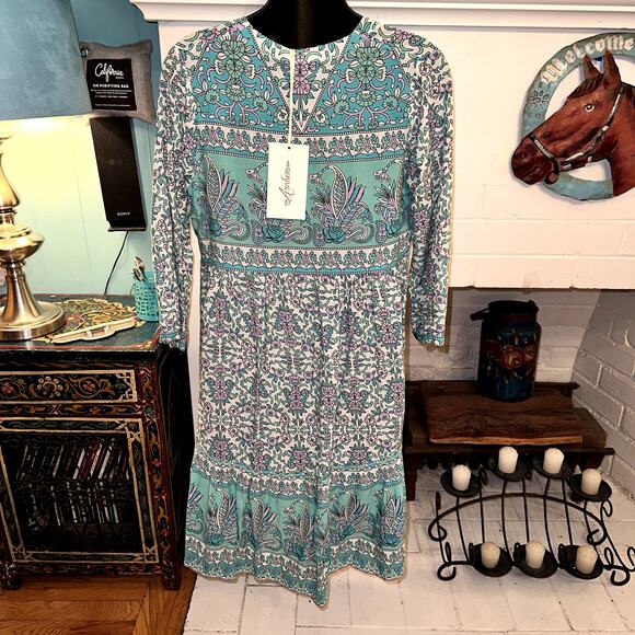 NWT ARNHEM FLORES MINI DRESS IN LILY AUSTRALIAN 6 - Picture 11 of 11